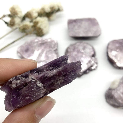 Natural Purple Lepidolite Mineral Crystal