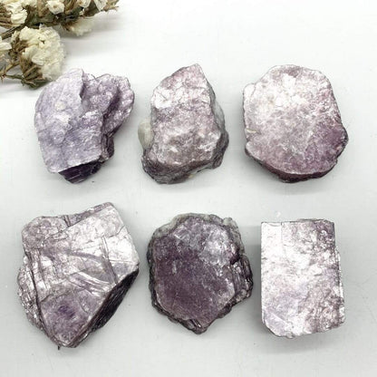 Natural Purple Lepidolite Mineral Crystal