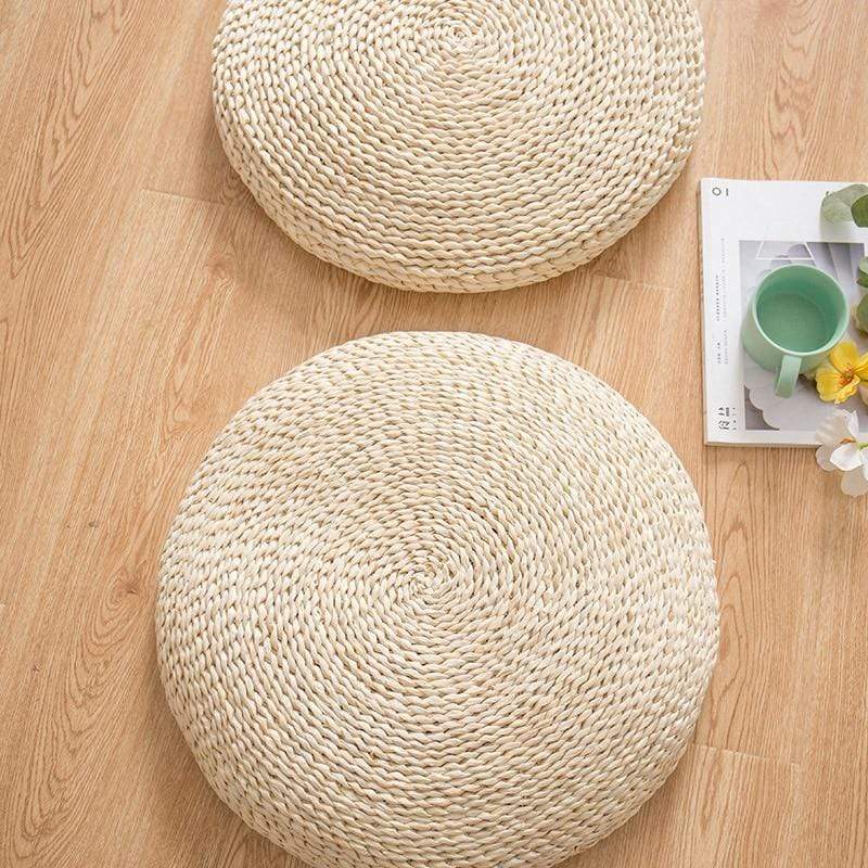 Natural Tatami Straw Floor Pillow