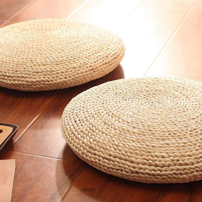 Natural Tatami Straw Floor Pillow