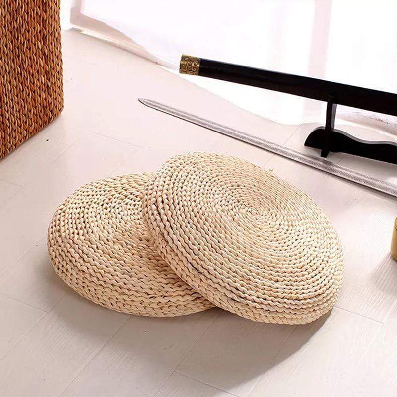 Natural Tatami Straw Floor Pillow