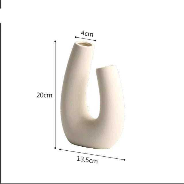 Nordic Ceramic Geometric Art Vase