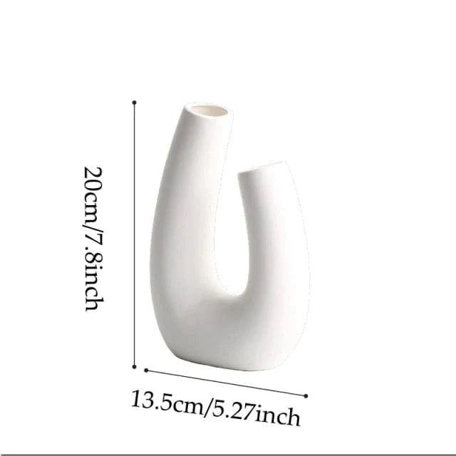 Nordic Ceramic Geometric Art Vase