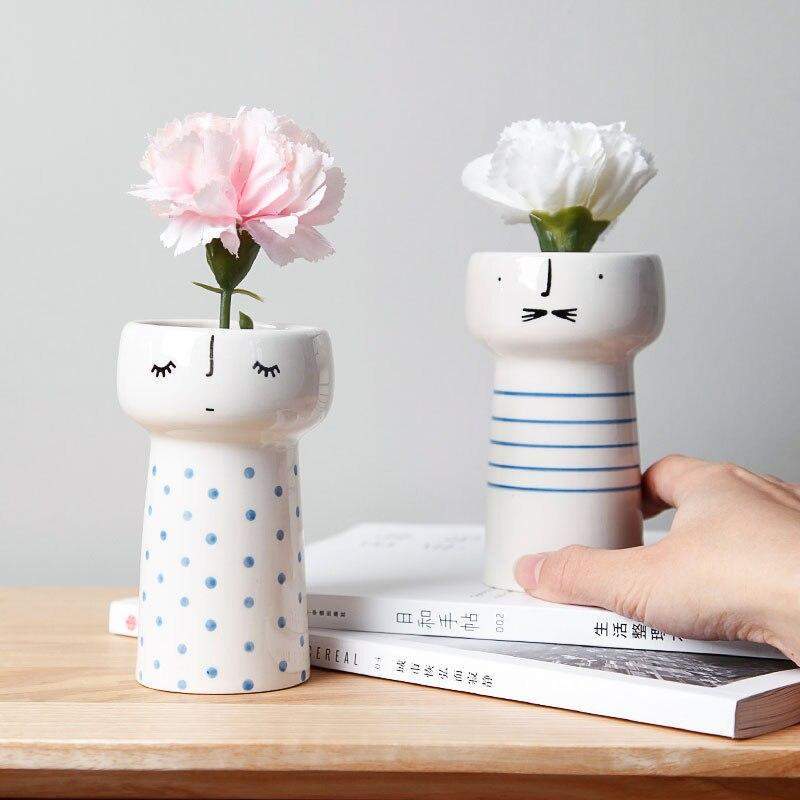 Nordic Doll Couple Mini Vase