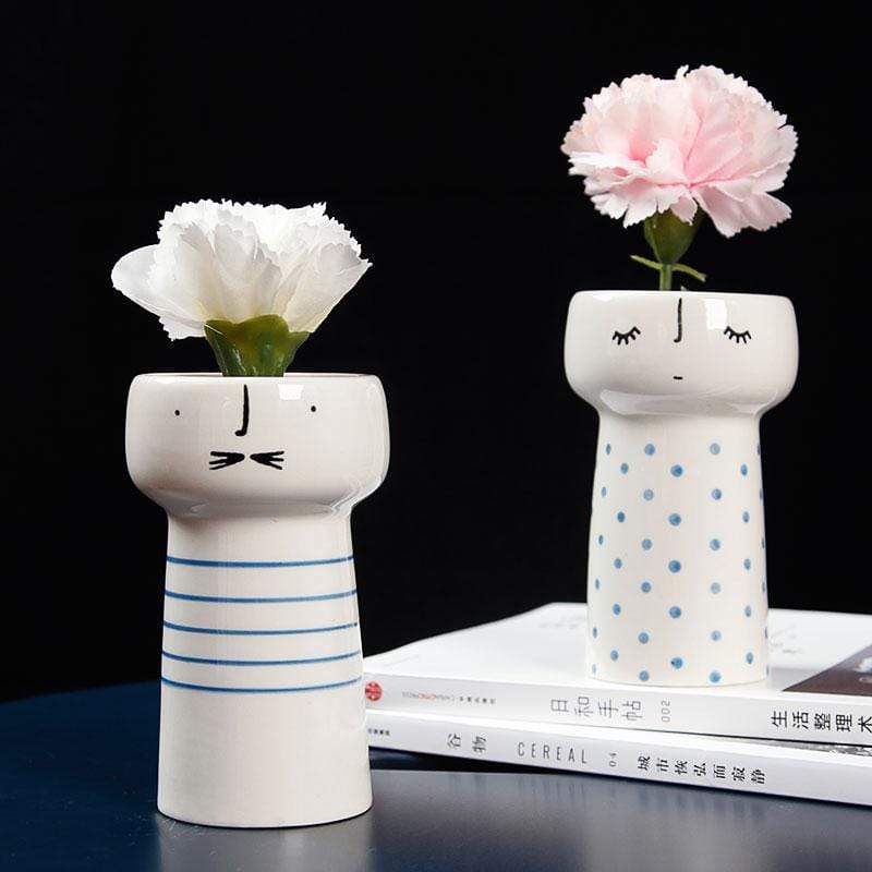 Nordic Doll Couple Mini Vase