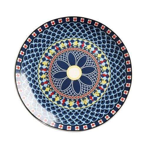 Nordic Mandala Ceramic Plate Plates