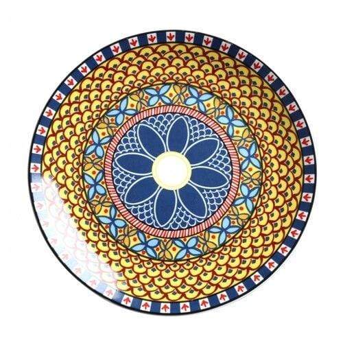 Nordic Mandala Ceramic Plate Plates