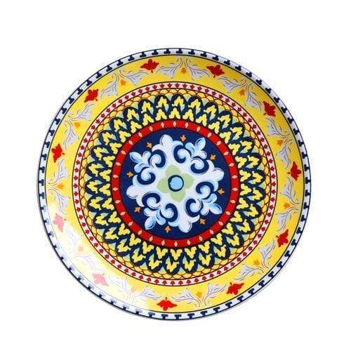 Nordic Mandala Ceramic Plate Plates