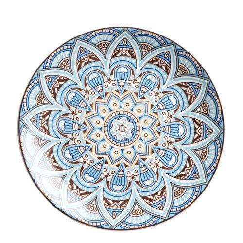 Nordic Mandala Ceramic Plate Plates