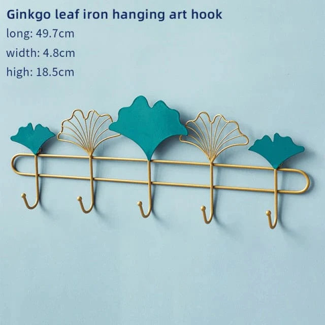 Nordic Metal Iron Leaf Hook