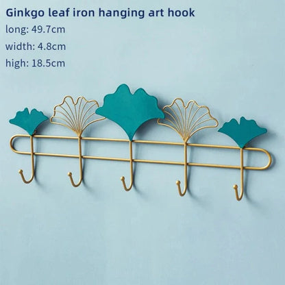 Nordic Metal Iron Leaf Hook