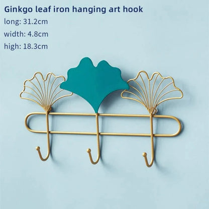 Nordic Metal Iron Leaf Hook