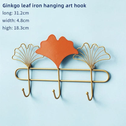 Nordic Metal Iron Leaf Hook