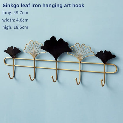 Nordic Metal Iron Leaf Hook