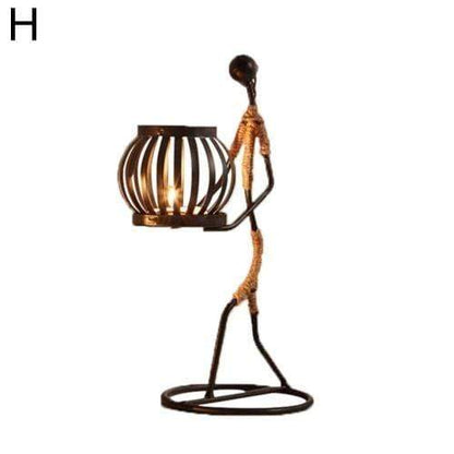 Nordic Metal Sculpture Candle Holder