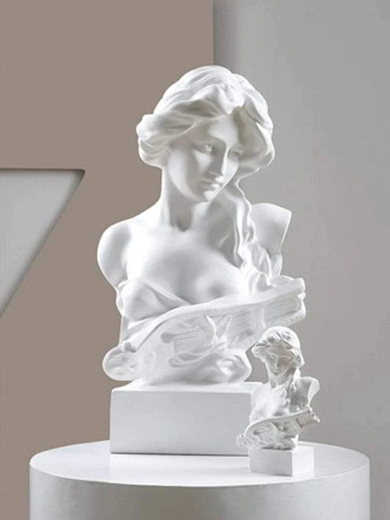 Nordic Music Girl Sculpture