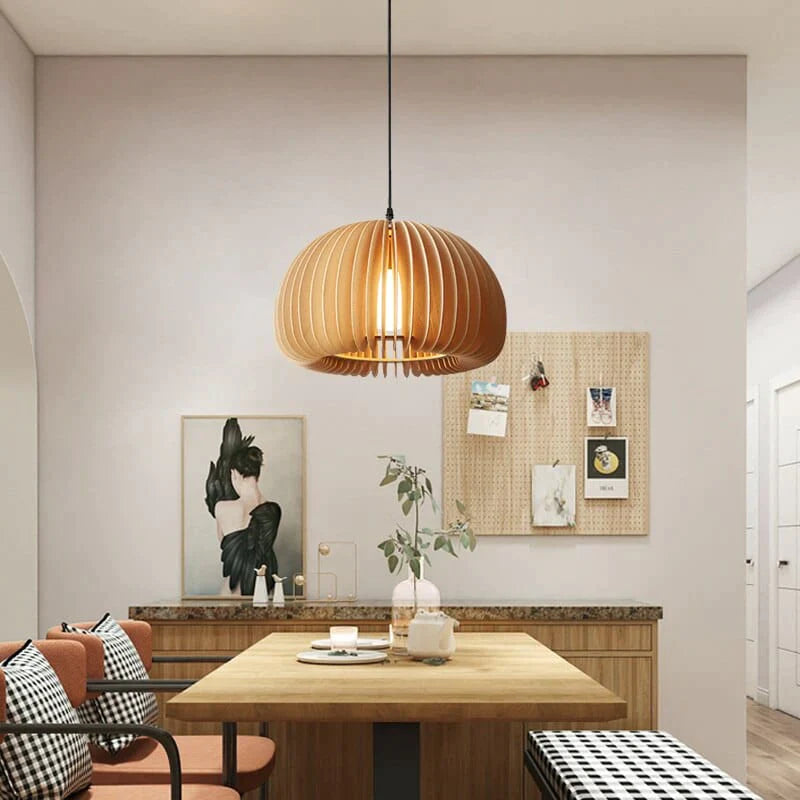 Nordic Wooden Chandelier Pendant Light