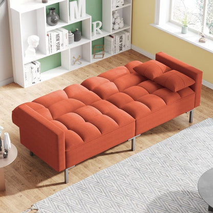 Nova Linen Futon Upholstered Sofa