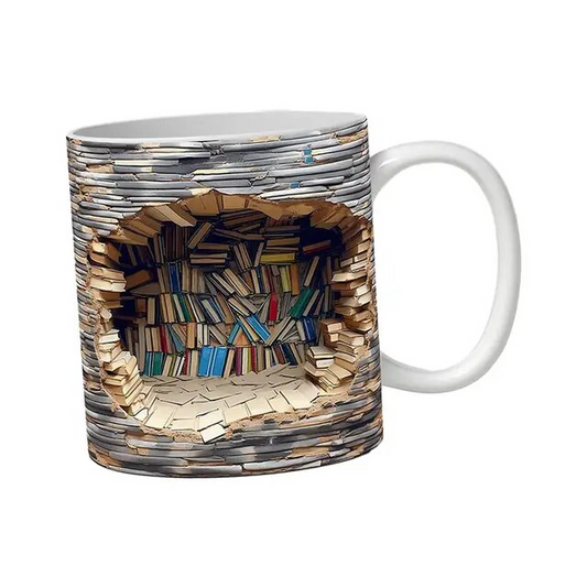 BiblioSip Bookshelf Mug NovelNook