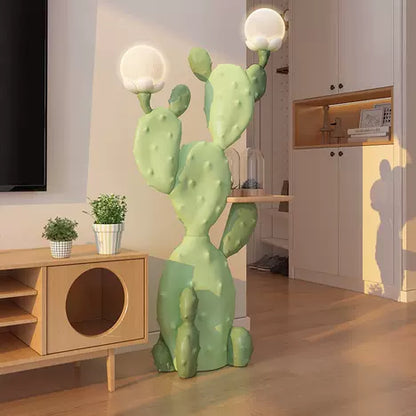 Green Cactus Side Table