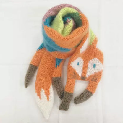 Animals Cartoon Knitted Scarves