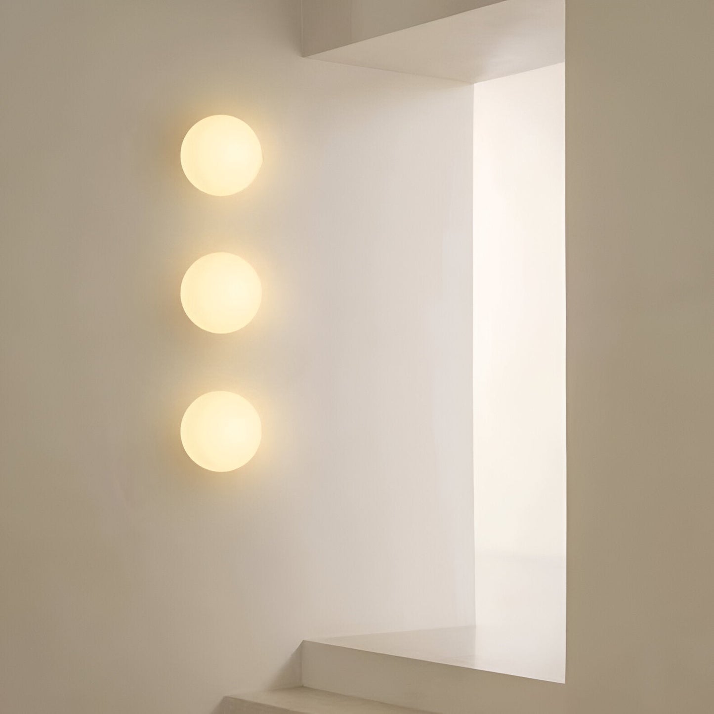 Round Glass Wall Light