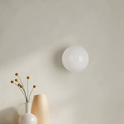 Round Glass Wall Light