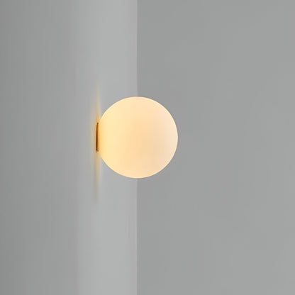 Round Glass Wall Light