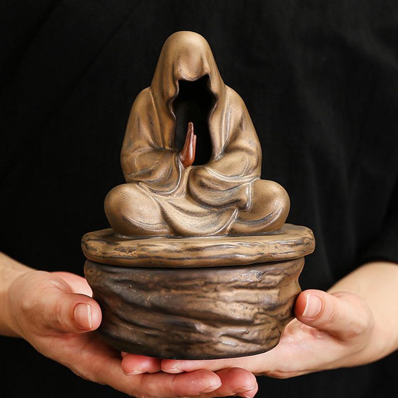 Meditative Monk Incense Burner