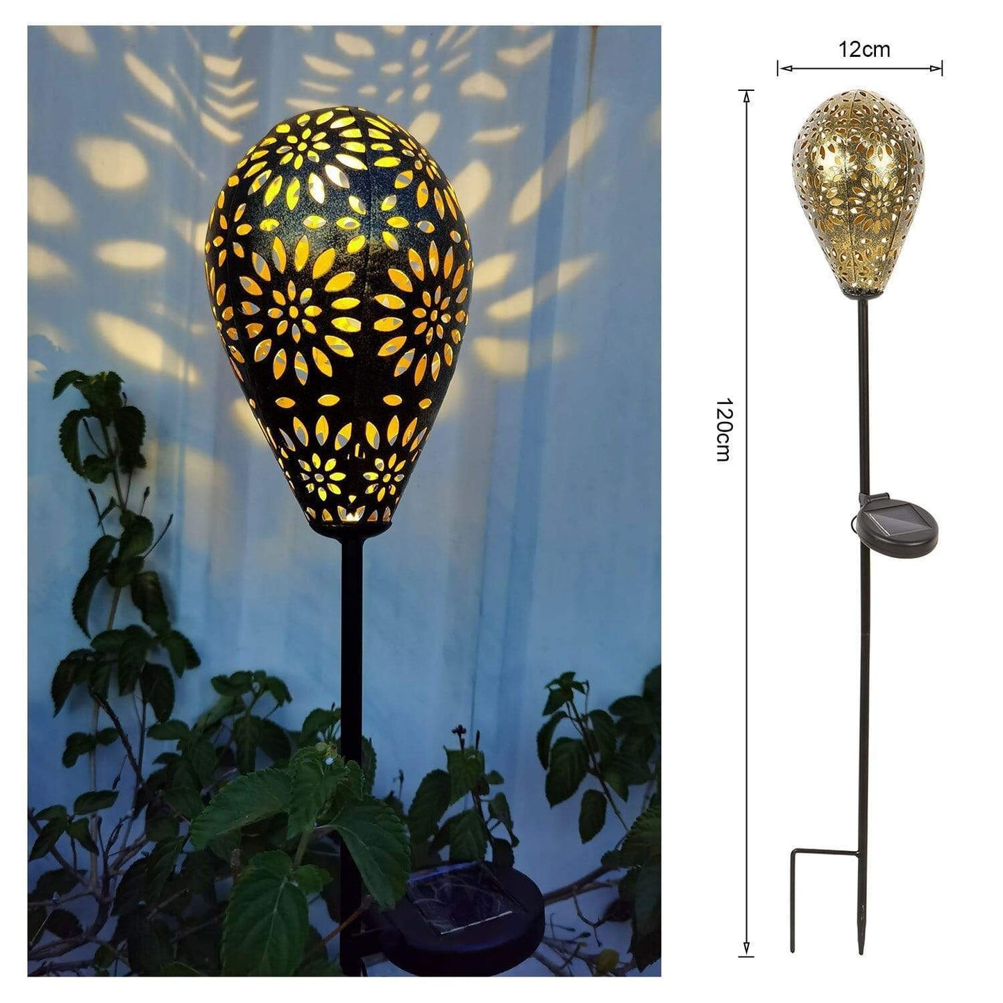 Olive Sunflower Solar Lamp