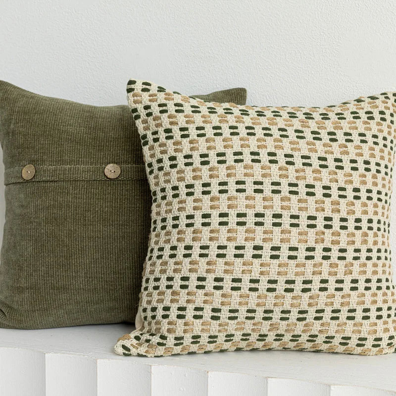 Olive Green Sofa Pillowcase