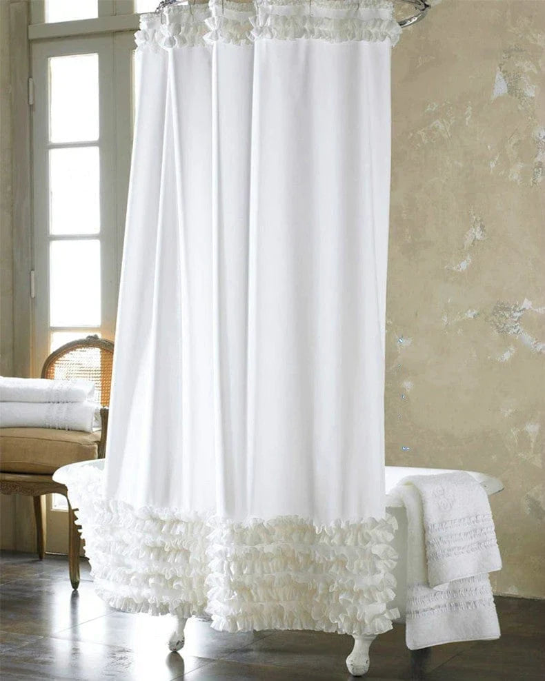 Ophelia Ruffled Shower Curtain