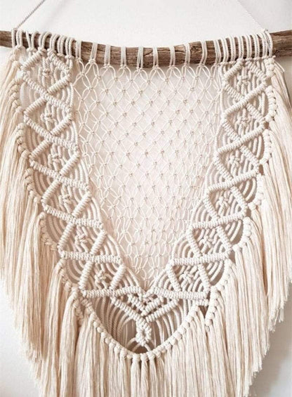 Oriental Hand-woven Tasseled Macrame