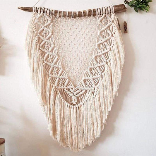 Oriental Hand-woven Tasseled Macrame