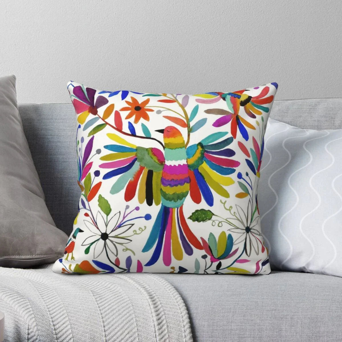 Otomi Bird Cushion Cover