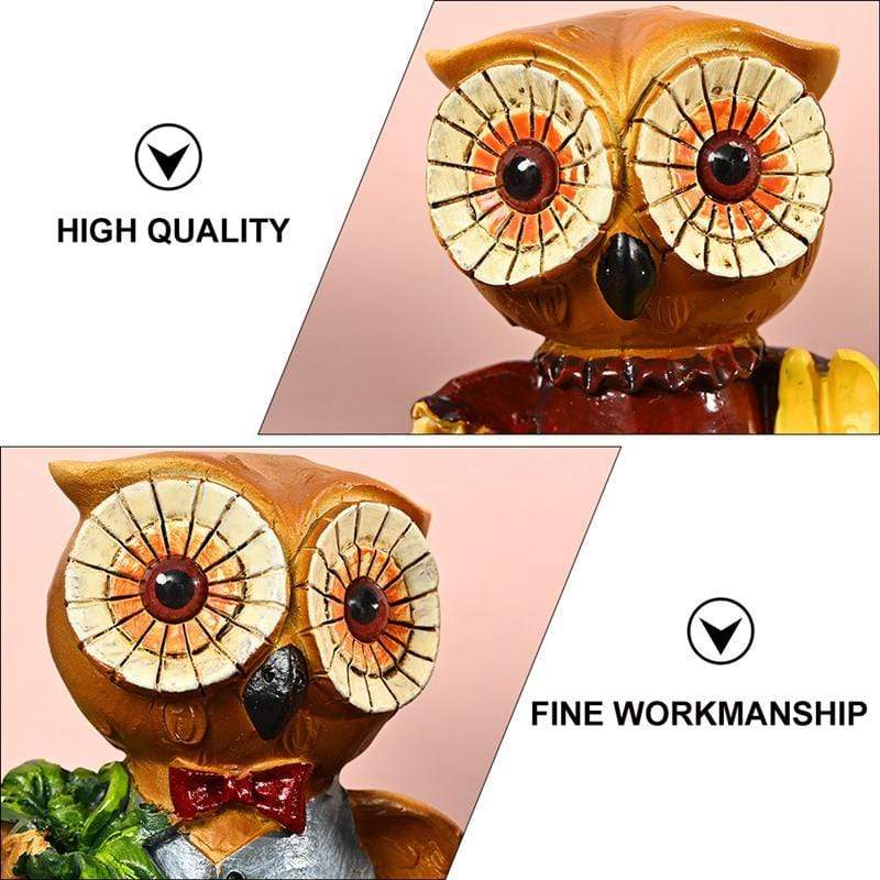 Owl Family Feet-Hanging Figurines (4pcs )