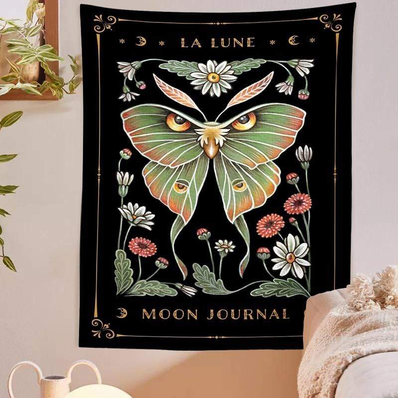 Owl Moth La Luna Tapestry