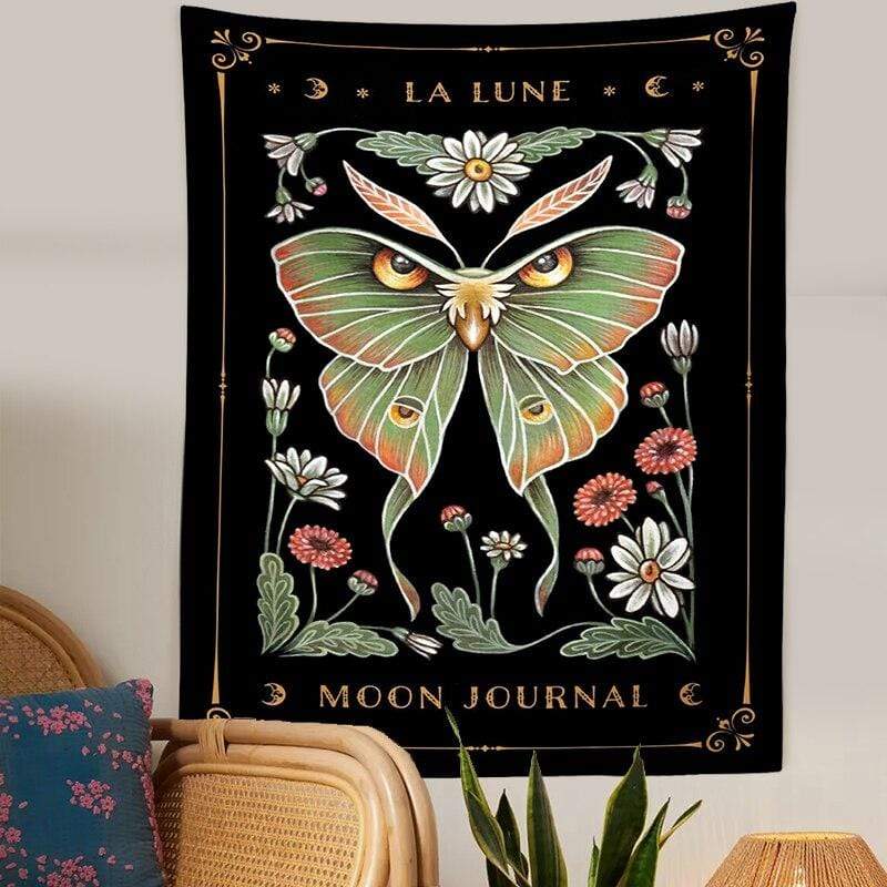 Owl Moth La Luna Tapestry