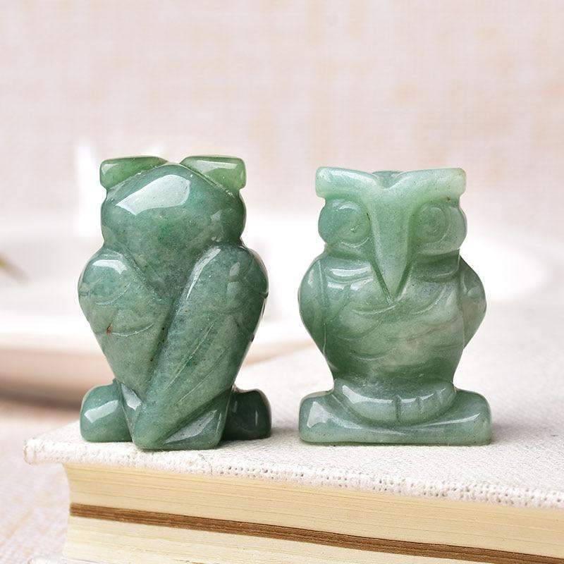 Owl Shaped Crystal Stones