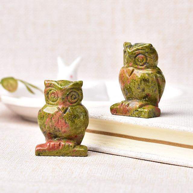 Owl Shaped Crystal Stones