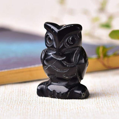 Owl Shaped Crystal Stones