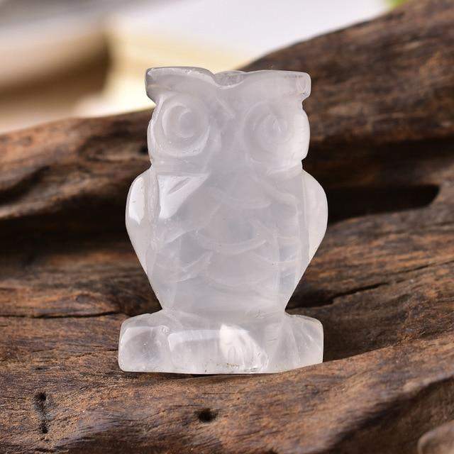 Owl Shaped Crystal Stones