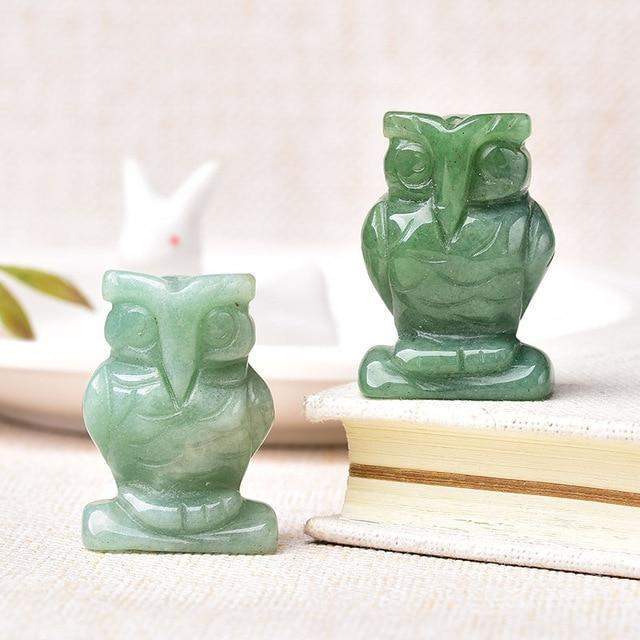 Owl Shaped Crystal Stones