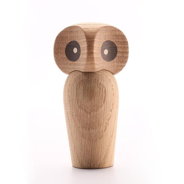 Owl Wood Figurines