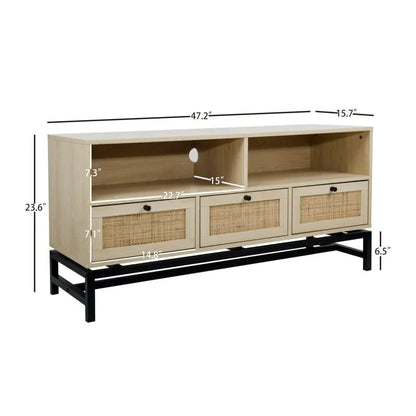 Ozius 47'' Rattan Console