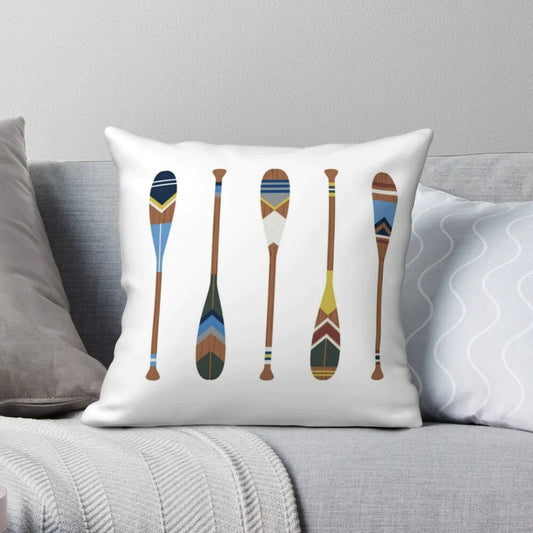 Painted Oars Cushion Cover