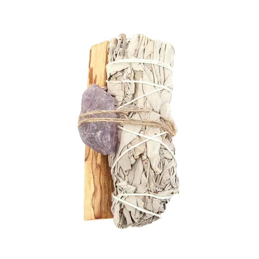 Palo Santo, Sage & Amethyst Crystal Bundle