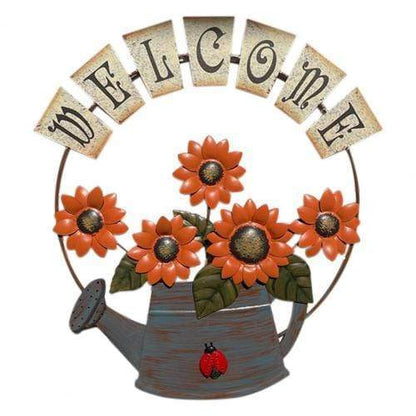 Pastoral Metal Sunflower Garden Accent