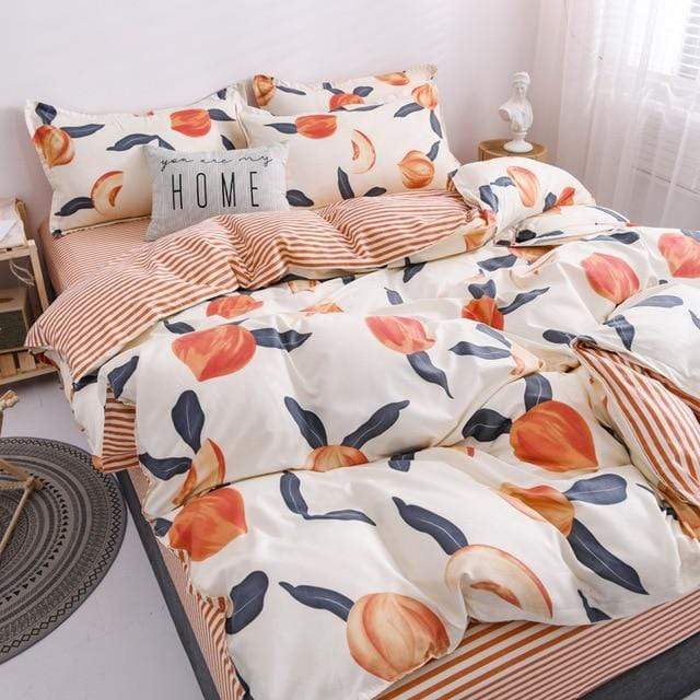 Peaches Cover Bedding Set Duvet Covers & Sets