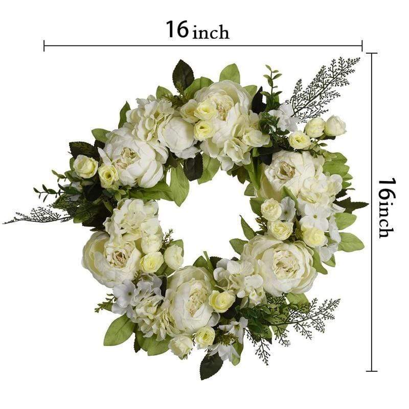 Peony Hydrangea Wreath